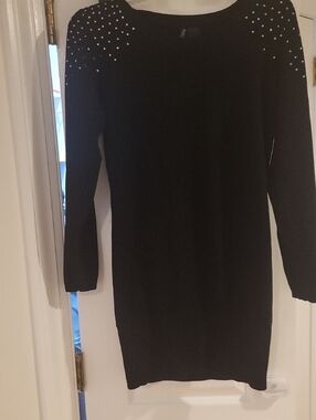 Bisou Bisou Black Knit Top